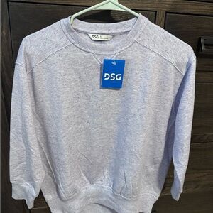 DSG Girls Light Heather purple Crewneck Sweatshirt